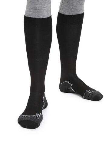 Black Men's Icebreaker Merino Ski+ Ultralight Over the Calf Socks | USA 1018SGLO